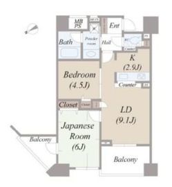 クリオタワー大塚台 16階 間取り図