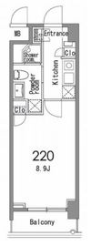 カスタリア中目黒 220 間取り図