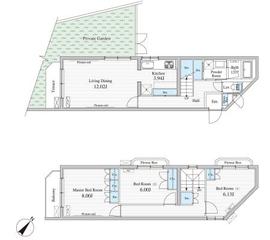 BLESS学芸大学theCourt 118 間取り図