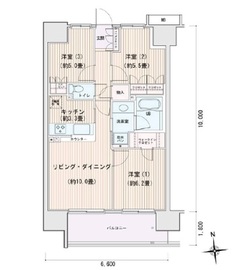 エスティメゾン豊洲レジデンス B211 間取り図