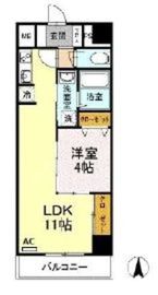 シュポール清澄白河 702 間取り図
