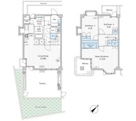 BLESS学芸大学theCourt 101 間取り図