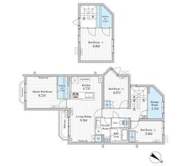 BLESS学芸大学theCourt 111 間取り図