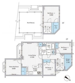 BLESS学芸大学theCourt 105 間取り図