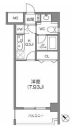 ルクレ森下レジデンス 1003 間取り図