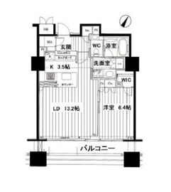 オリゾンマーレ 15階 間取り図