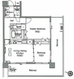 ソアラノーム碑文谷 101 間取り図