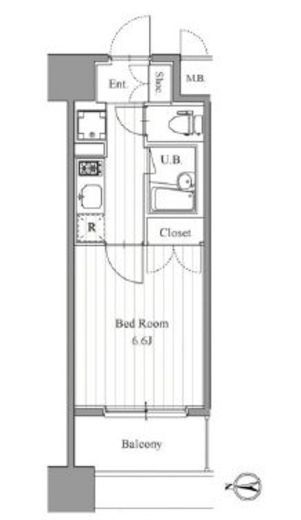フィットエル森下 904 間取り図