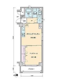 プロッシモ新宿 101 間取り図