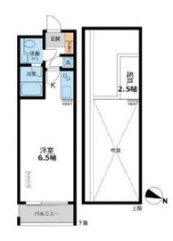 カッシア目黒 512 間取り図