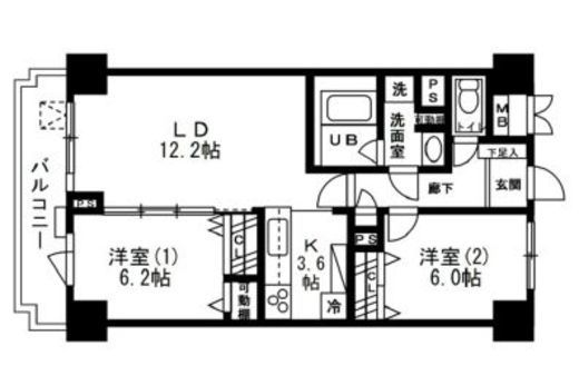 レジディア目白 306 間取り図