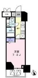 レジディア高輪桂坂 203 間取り図