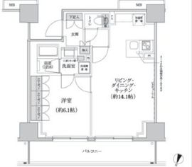 パークハビオ渋谷本町レジデンス 311 間取り図