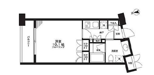 オーキッドレジデンス神楽坂 121 間取り図