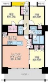 プラウドシティ蒲田 17階 間取り図