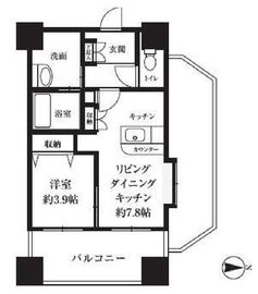 HF西新宿レジデンスウエスト 1007 間取り図