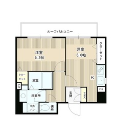 エスコート麻布十番2 701 間取り図