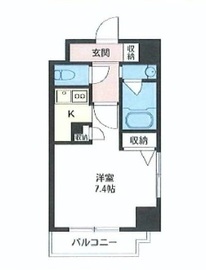 エスティメゾン三軒茶屋 1301 間取り図