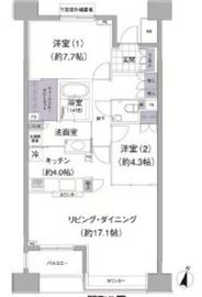 アビティ目黒 202 間取り図