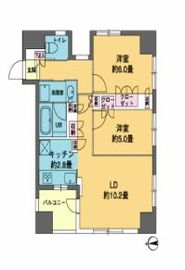 カスタリア東日本橋 1304 間取り図