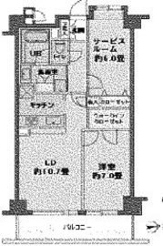 カスタリア目白 502 間取り図