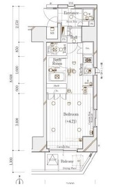 ガリシアヒルズ西麻布EAST 10階 間取り図