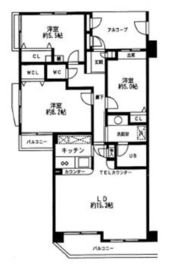 シルフィード南平台 2階 間取り図