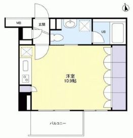 グランカーサ新宿御苑 506 間取り図