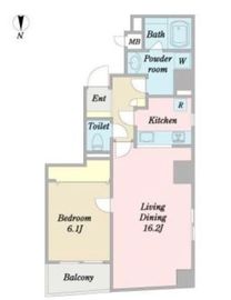 プロシード日本橋堀留町 504 間取り図