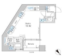 パークアクシス茅場町 701 間取り図