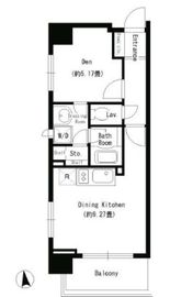 パークキューブ上野 401 間取り図