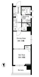 パークキューブ上野 407 間取り図