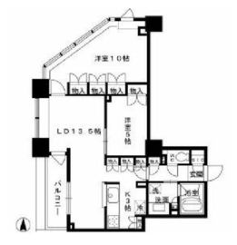 ライオンズ四谷タワーゲート 17階 間取り図