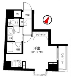 オープンレジデンシア日本橋人形町 8階 間取り図