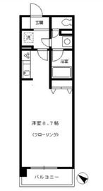 カナーリス月島 703 間取り図