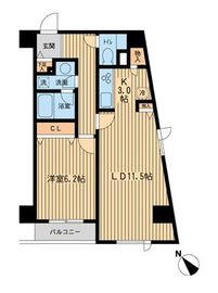 TKフラッツ渋谷 506 間取り図