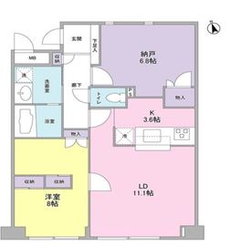 パークヒルズ紅葉山 102 間取り図