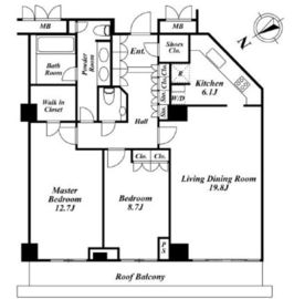 六本木グリーンテラス 402 間取り図