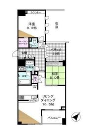 サンクタス築地 5階 間取り図