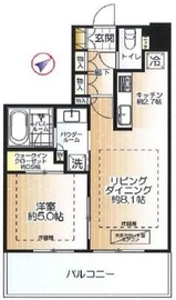 アウルタワー 12階 間取り図