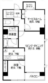 ヴィーナパーク富ヶ谷 8階 間取り図