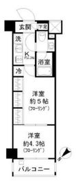 パークリュクス渋谷西原 2階 間取り図