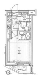 プレミアムキューブ三宿 3階 間取り図