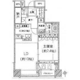 コートレジデントタワー 14階 間取り図