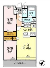 BLESS北新宿 2095 間取り図