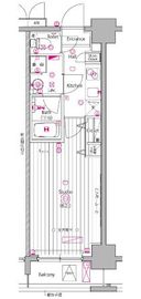 グランド・ガーラ白金高輪2 5階 間取り図