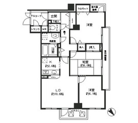 レジディア六本木檜町公園 318 間取り図