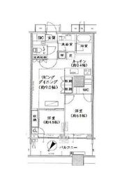 ブリリアマーレ有明 22階 間取り図