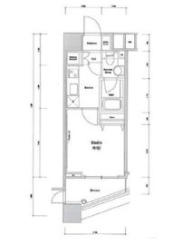 ファーストリアルタワー新宿 902 間取り図