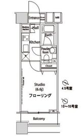 ファーストリアルタワー新宿 2005 間取り図